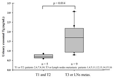 Urinary Exosomal Thyroglobulin in Thyroid Cancer Patients With Post-ablative Therapy: A New Biomarker in Thyroid Cancer